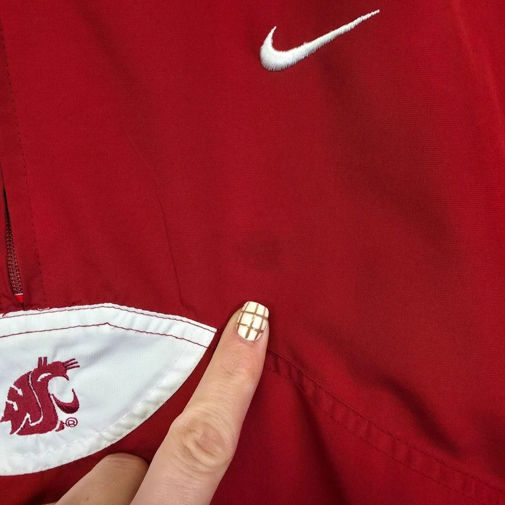 WSU Washington Cougars Nike Team Half Zip Pullover Windbreaker Jacket Men L Golf